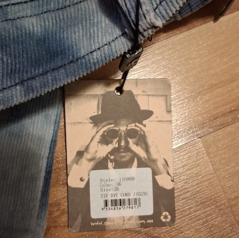 Oneteaspoon Tie Dye Cord Ziggy's Super Flare Bell Bottom Pants - Picture 11 of 11